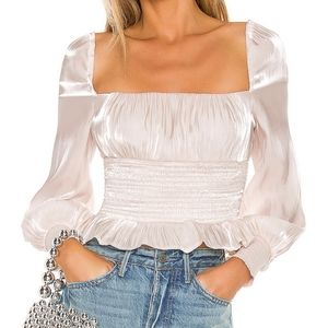 Friends & Lovers Davis romantic top S NWOT